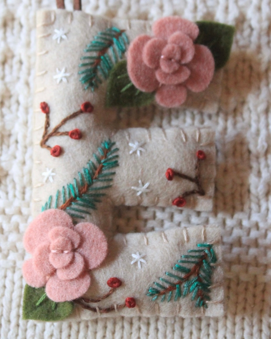 Monogram Ornament Felt Packs