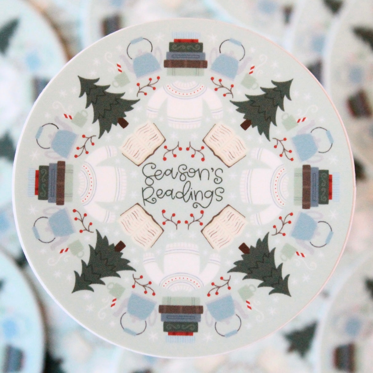 Season's Readings Mandala Bookish Vinyl Sticker