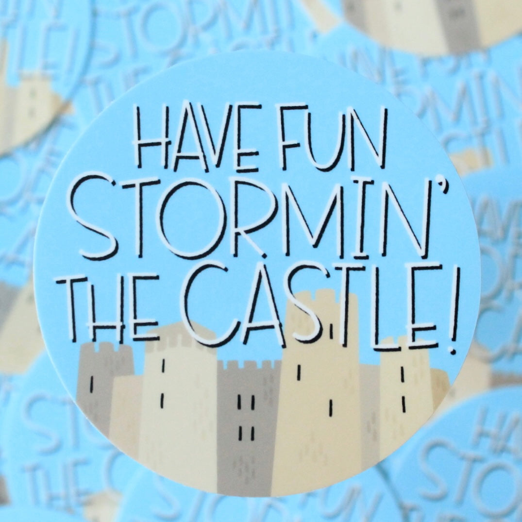 Princess Bride, As You Wish, Stormin the Castle Vinyl Stickers