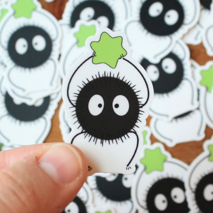 Sprite and Fire Demon Small Vinyl Stickers