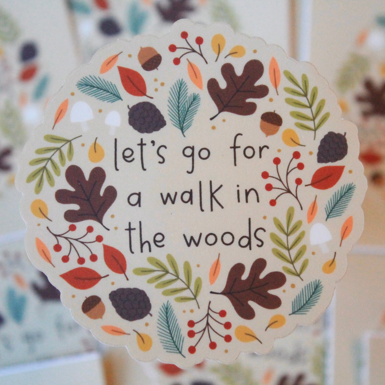 Walk in the Woods Vinyl Sticker