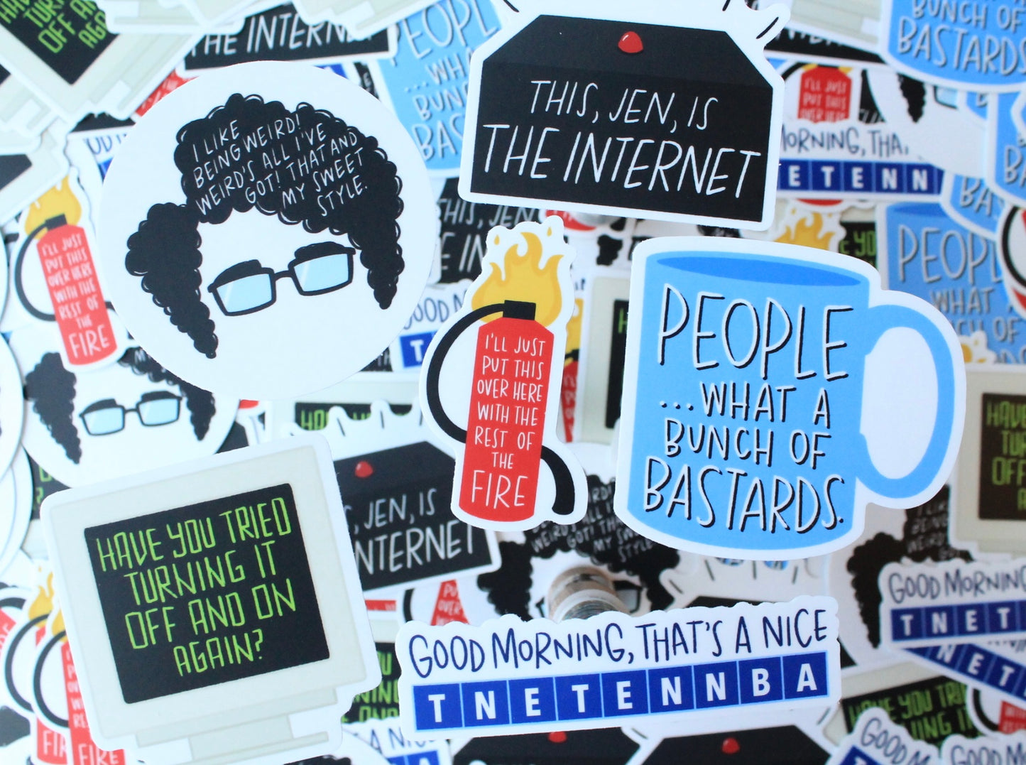 IT Crowd Vinyl Stickers