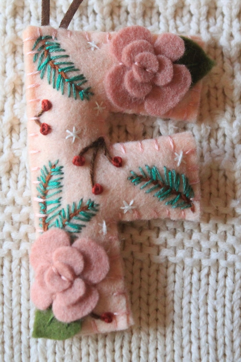 Monogram Ornament Felt Packs