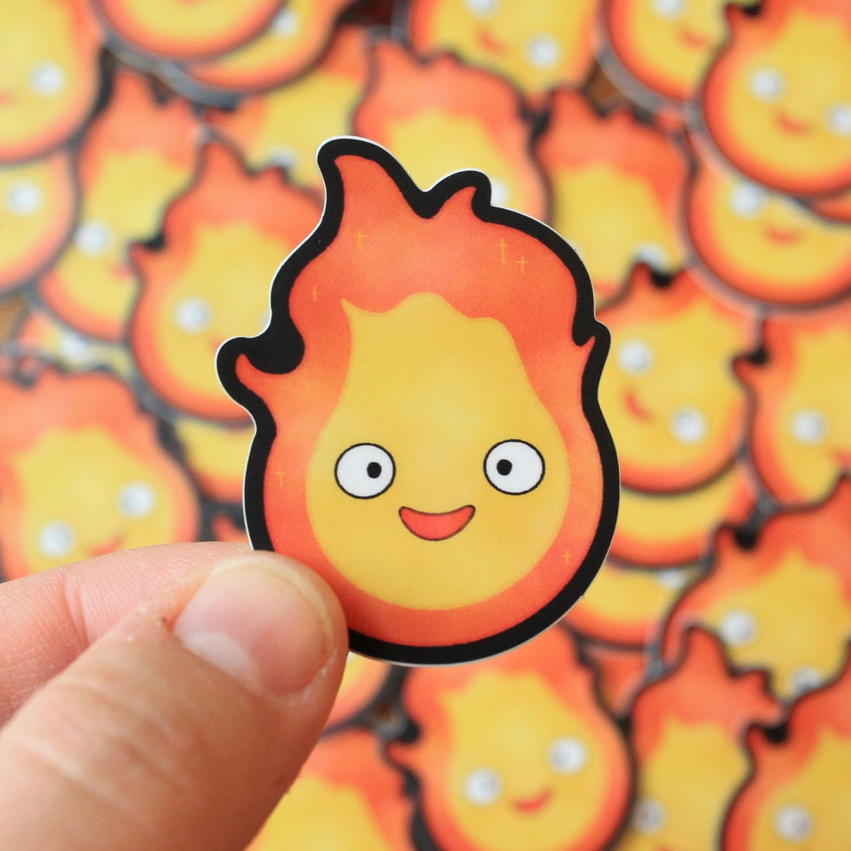 Sprite and Fire Demon Small Vinyl Stickers