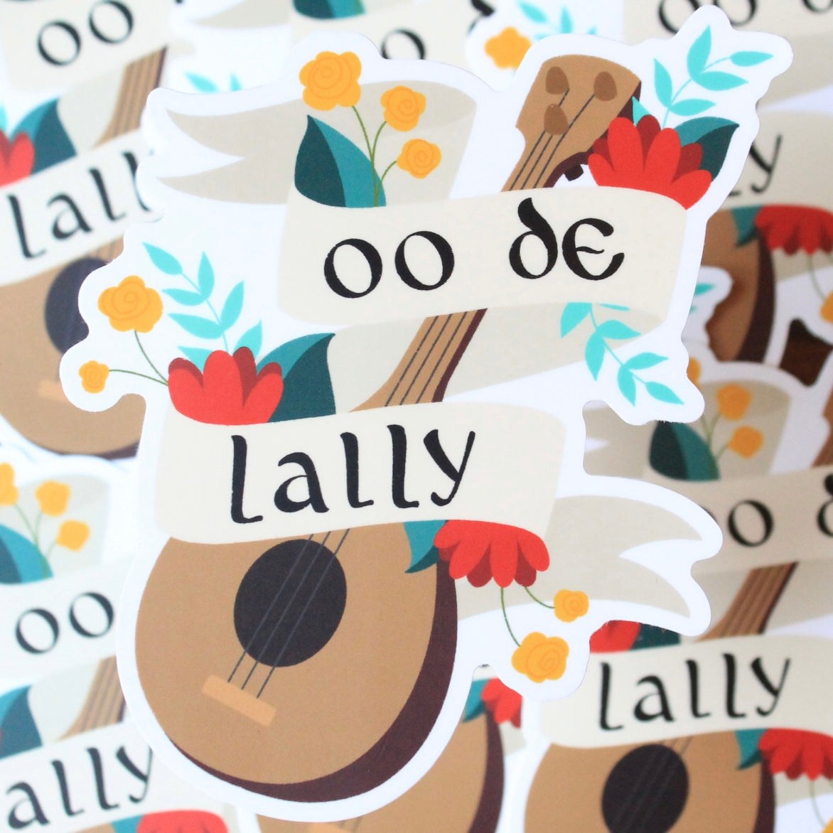 HUGE Oo de Lally, Robin Hood Vinyl Bumper Sticker