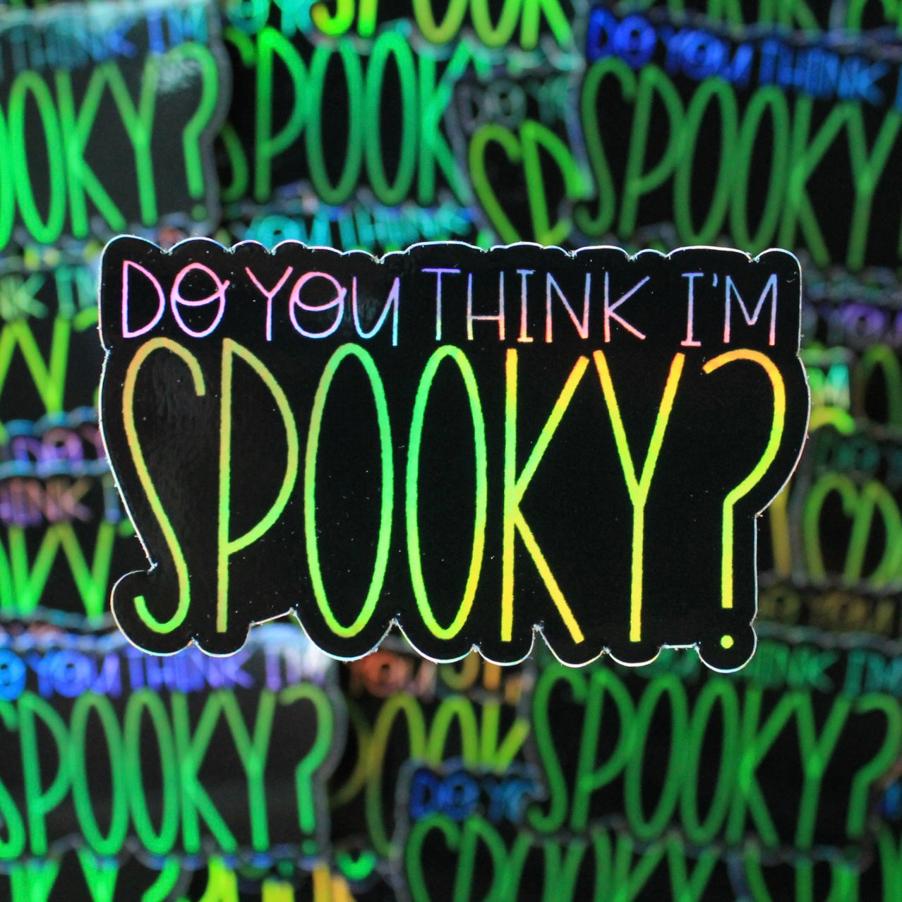 Spooky Mulder, X-Files Holo Vinyl Sticker