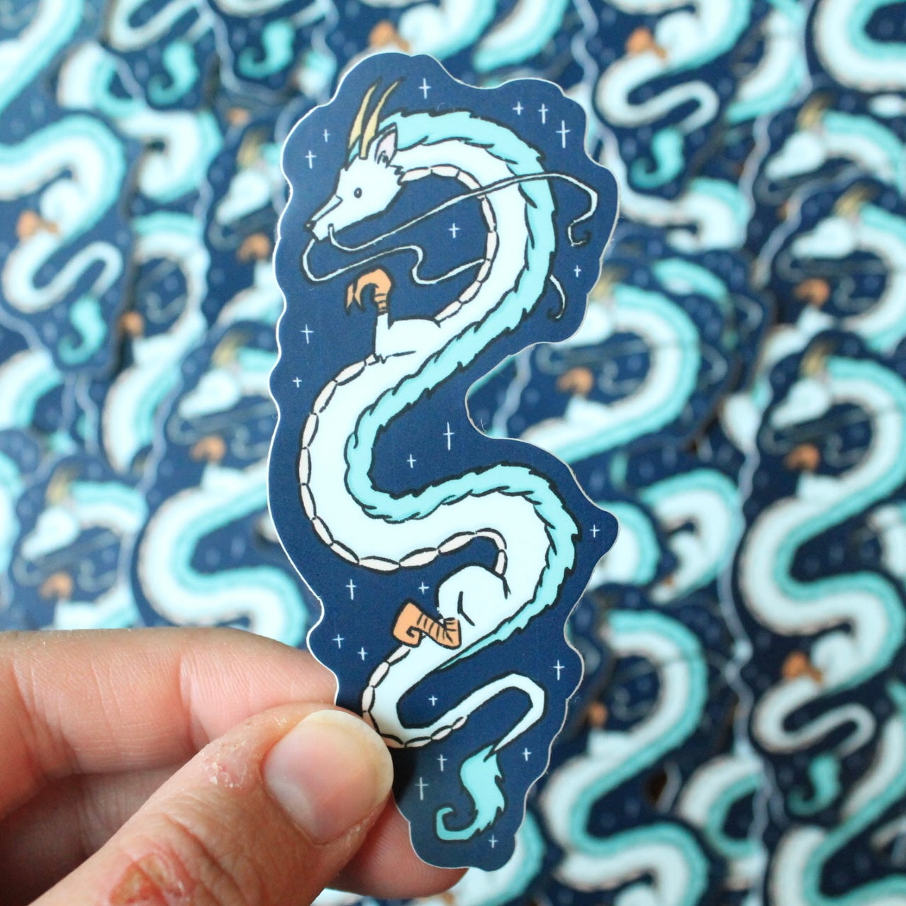 Haku, River Spirit Dragon Vinyl Sticker