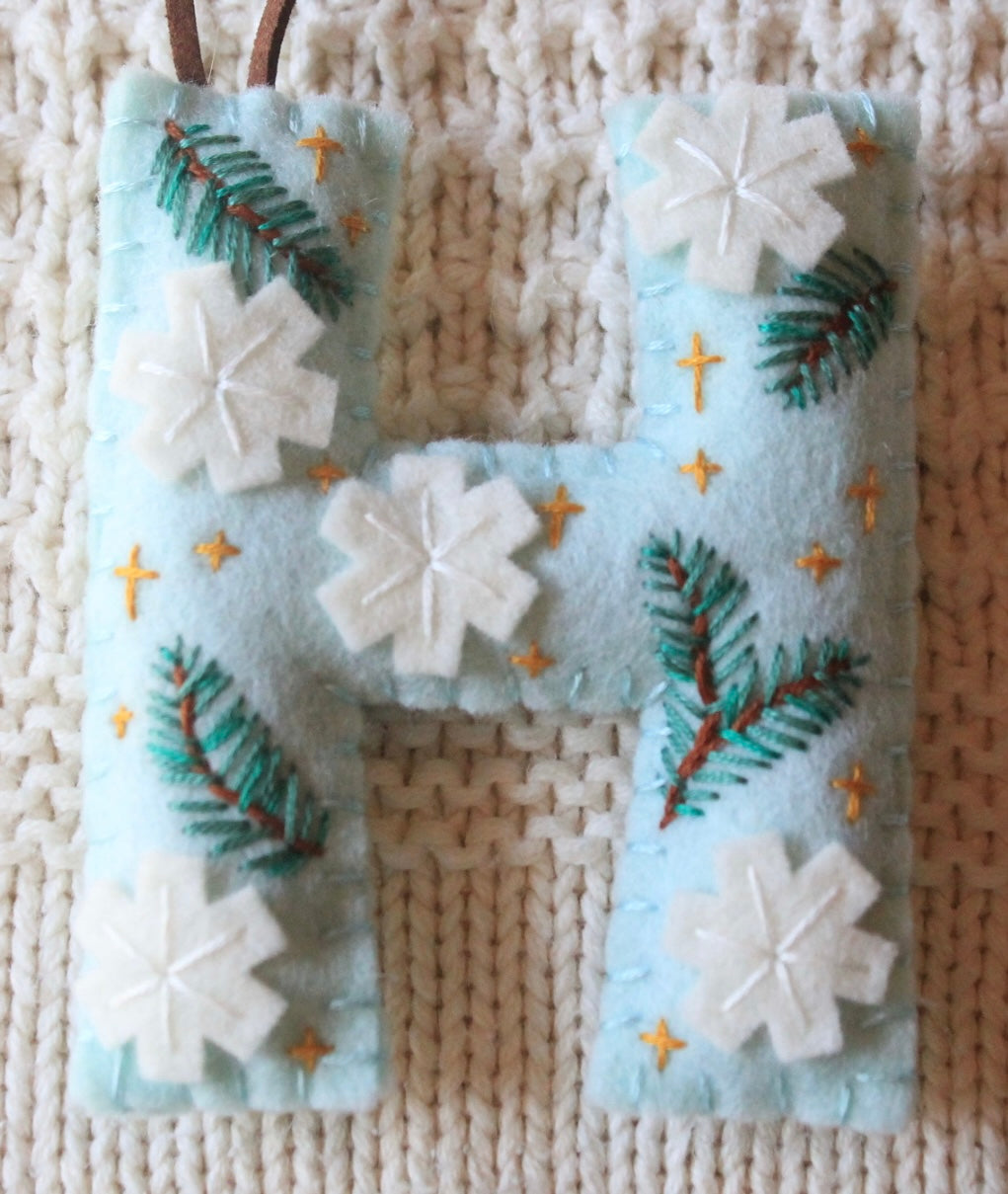 Monogram Ornament Felt Packs