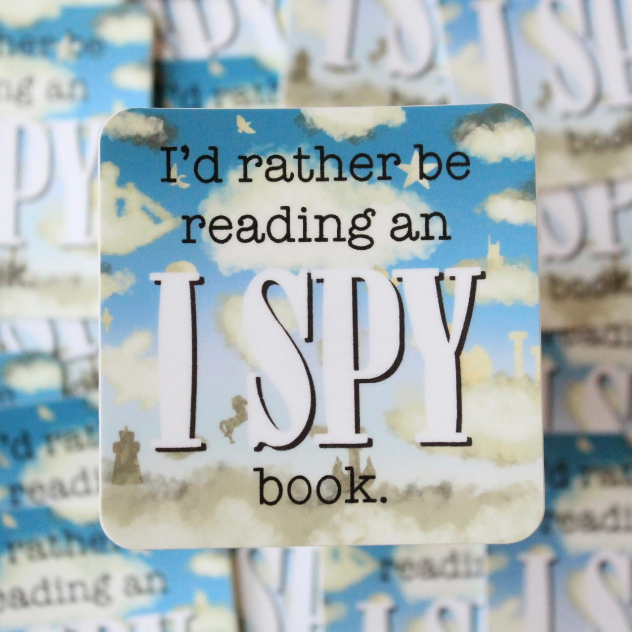 I’d Rather Be Reading an I Spy Book Vinyl Sticker