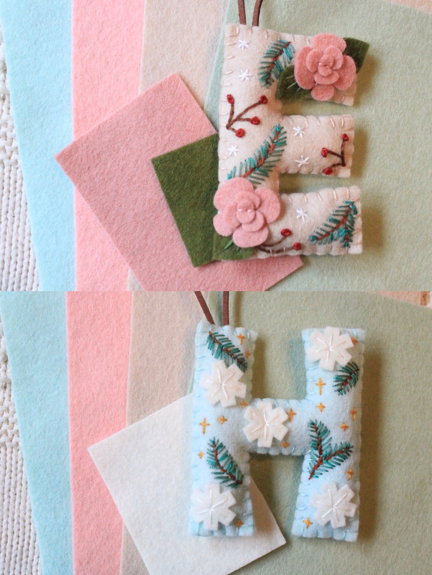 Monogram Ornament Felt Packs