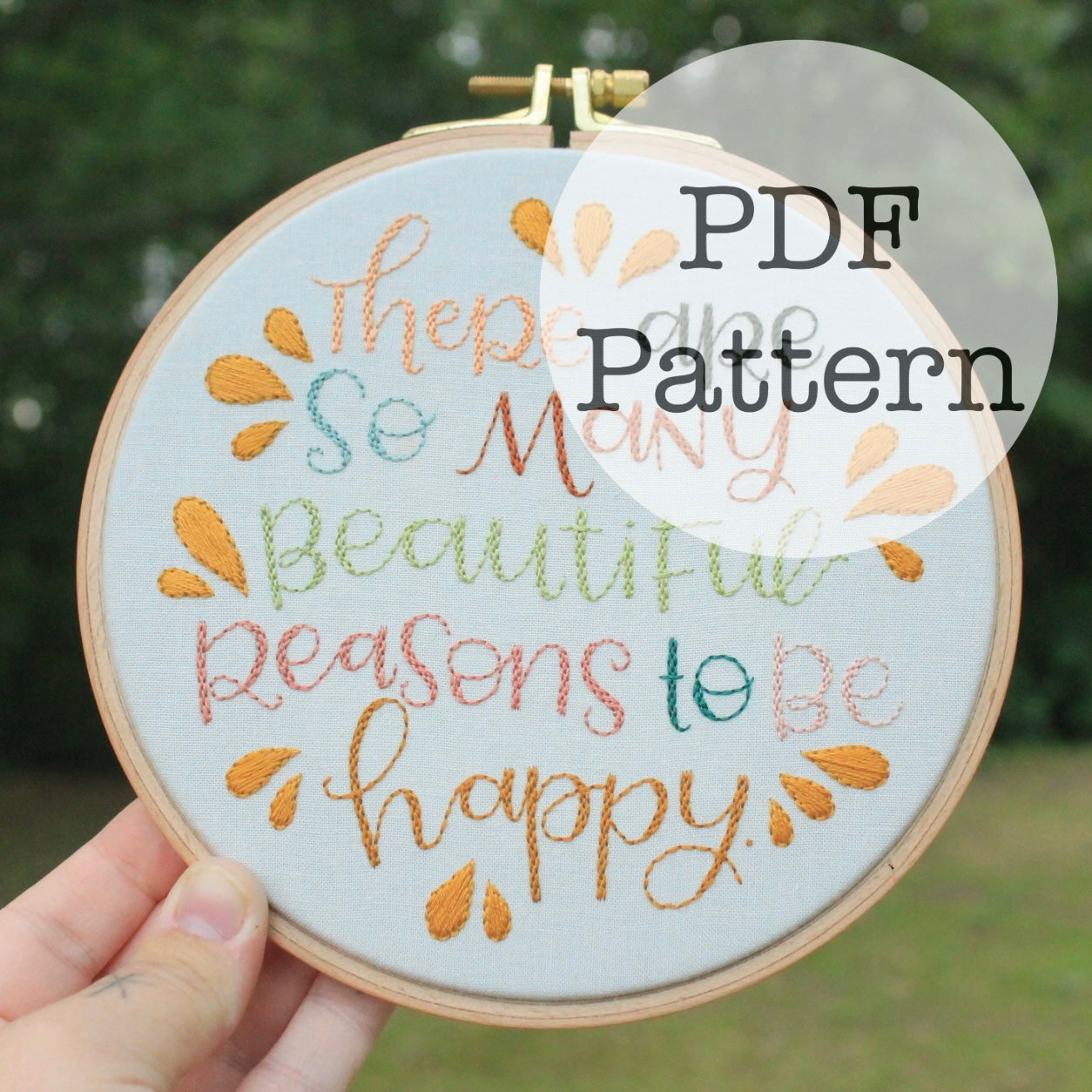 PDF Embroidery Pattern: Beautiful Reasons