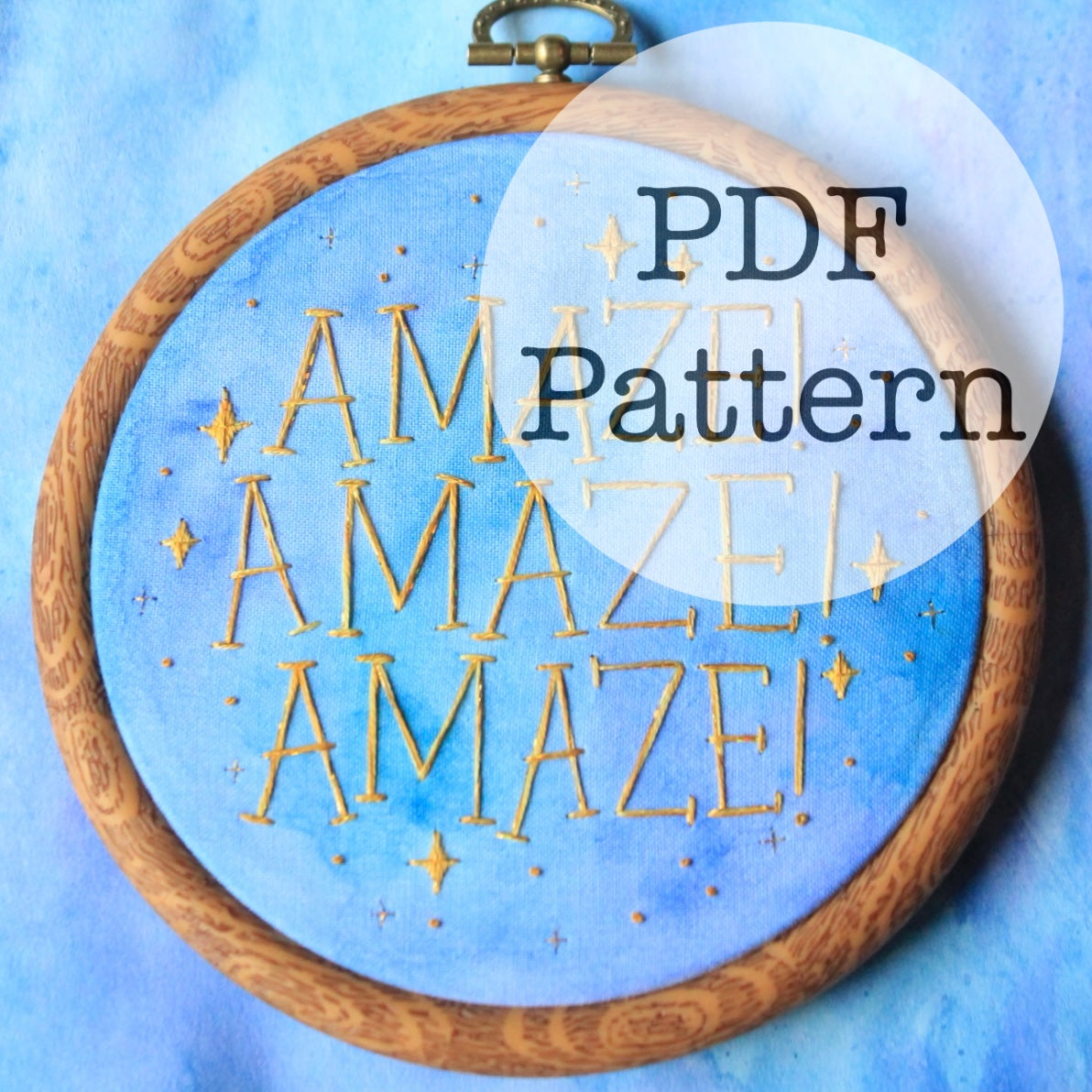 PDF Embroidery Pattern: Amaze, Rocky, Project Hail Mary