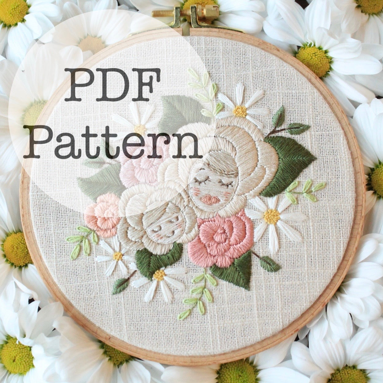 PDF Embroidery Pattern: Mother Bloom