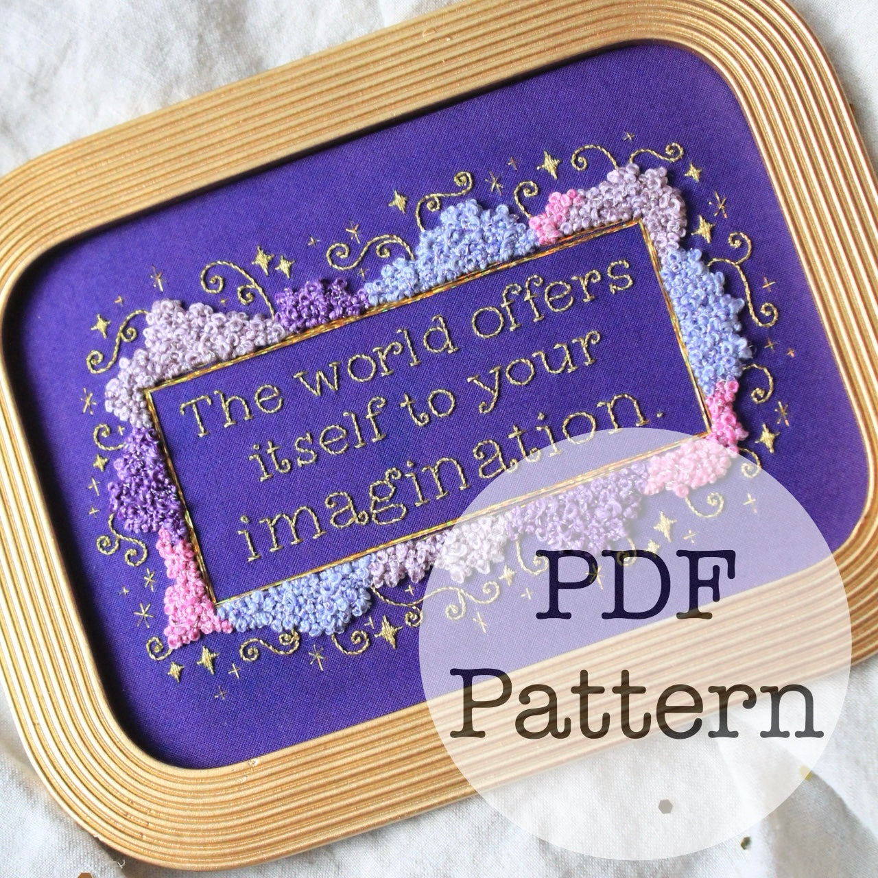PDF Embroidery Pattern: Imagination