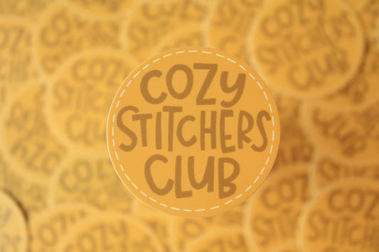 Cozy Stitchers Club Vinyl Sticker