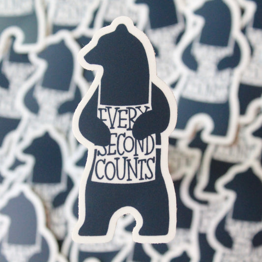 The Bear, Every Second Counts Vinyl Sticker