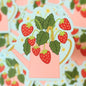 Strawberry Plant Vinyl Sticker