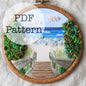 PDF Embroidery Pattern: Lake Stairs