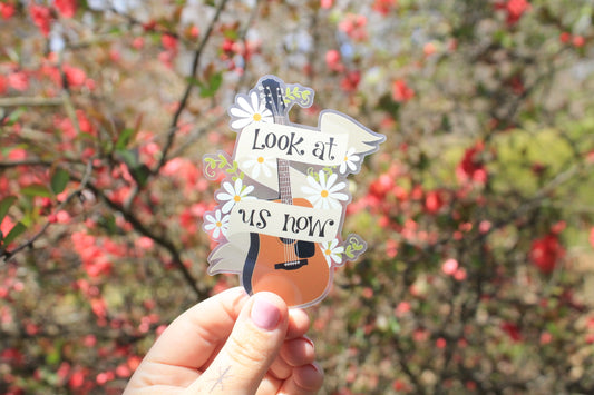 Look at Us Now, Daisy Jones and the Six Clear Vinyl Sticker