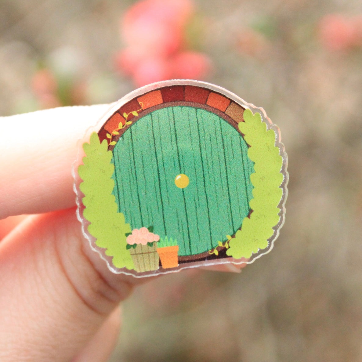 Hobbit Door, LotR Acrylic Pin