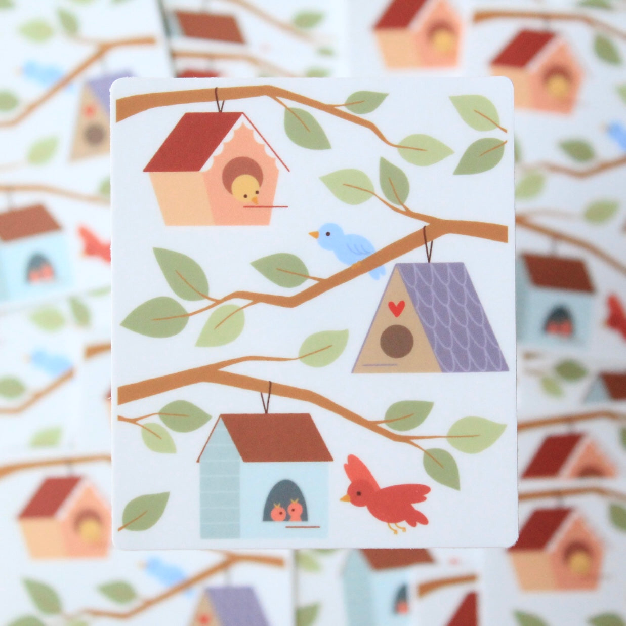Birdhouses Vinyl Sticker