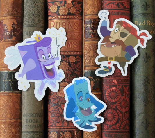 Pagemaster Books Vinyl Sticker Set