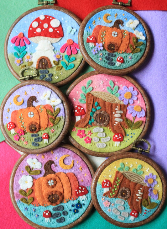 Tiny Felt Homes Hoops