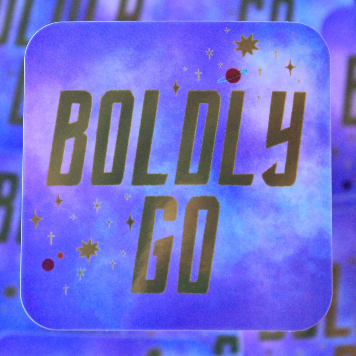 Star Trek, Boldly Go, Live Long Vinyl Stickers