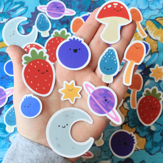 Tiny Filler Vinyl Sticker Sets, 3 Styles
