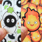 Sprite and Fire Demon Small Vinyl Stickers