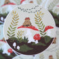 Happy Toad Mushrooms Vinyl Sticker