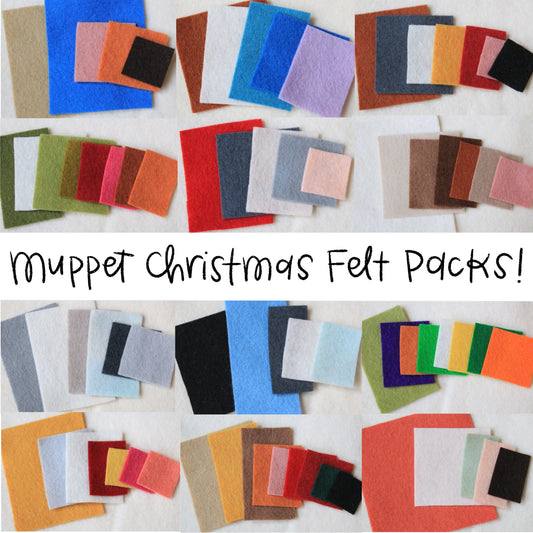 Muppet Christmas Felt Packs Made-to-Order