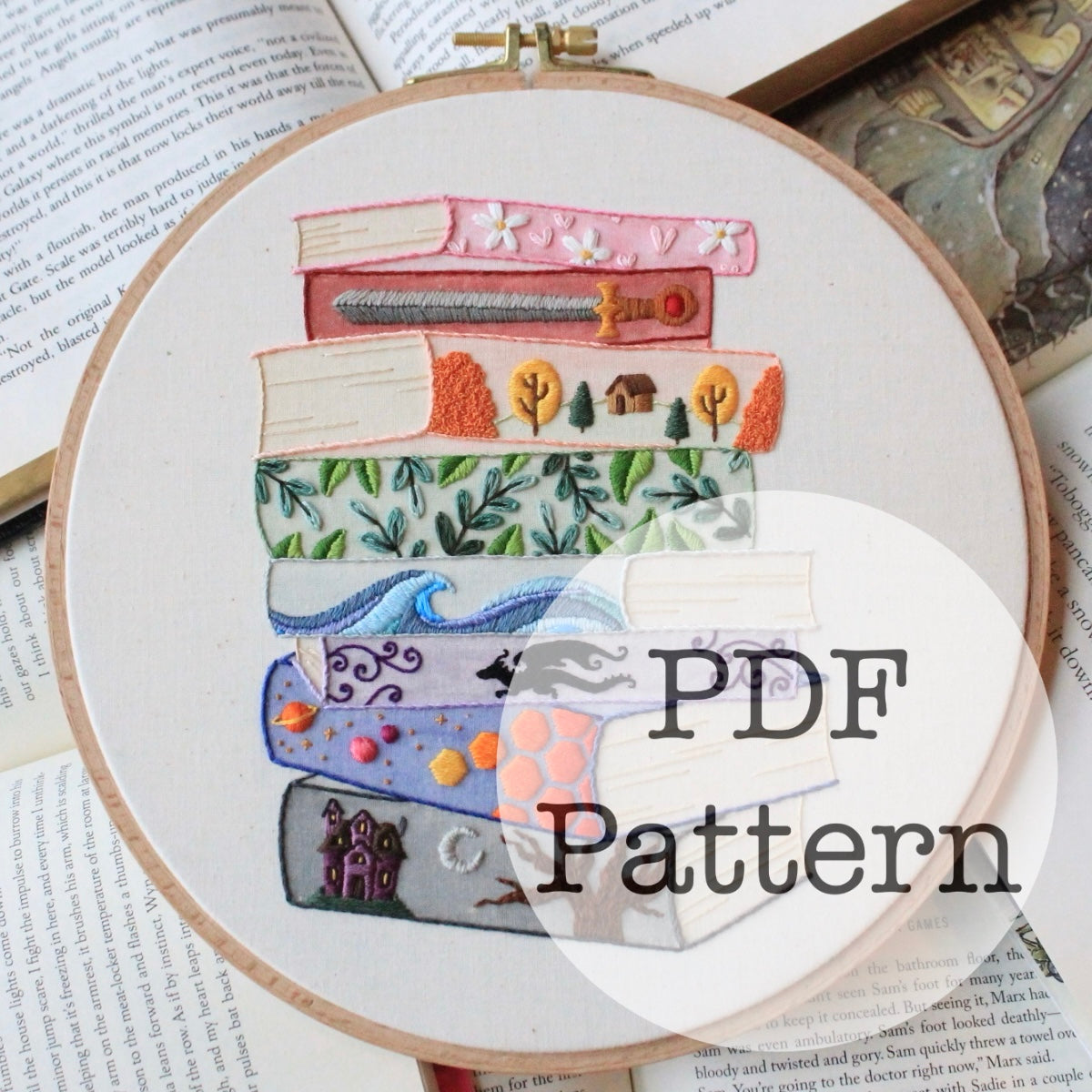 PDF Embroidery Pattern: Cover to Cover