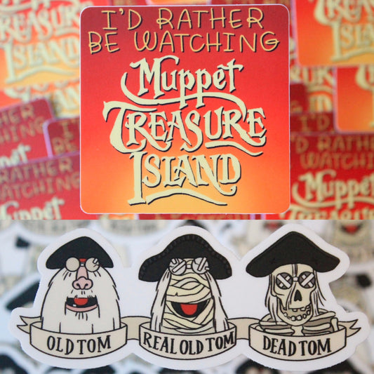 Muppet Treasure Island Vinyl Stickers