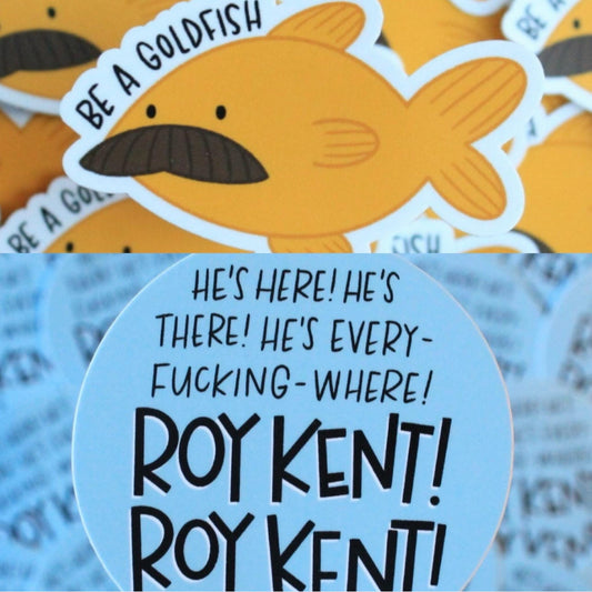 Be a Goldfish, Roy TL Vinyl Stickers