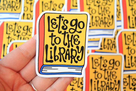 Let’s Go to the Library Refrigerator Magnet