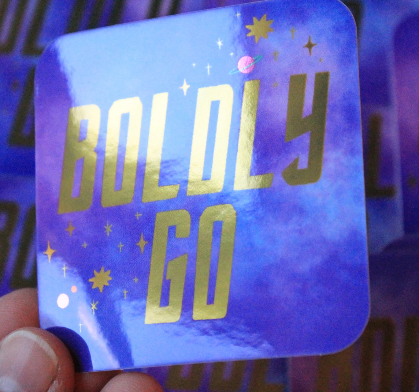 Star Trek, Boldly Go, Live Long Vinyl Stickers