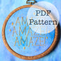PDF Embroidery Pattern: Amaze, Rocky, Project Hail Mary