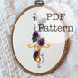 PDF Embroidery Pattern: Floral Sword