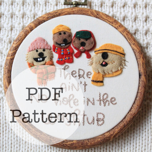 PDF Embroidery Pattern: Ain’t No Hole in the Washtub, Emmet Otter’s Jug Band Christmas, Muppets