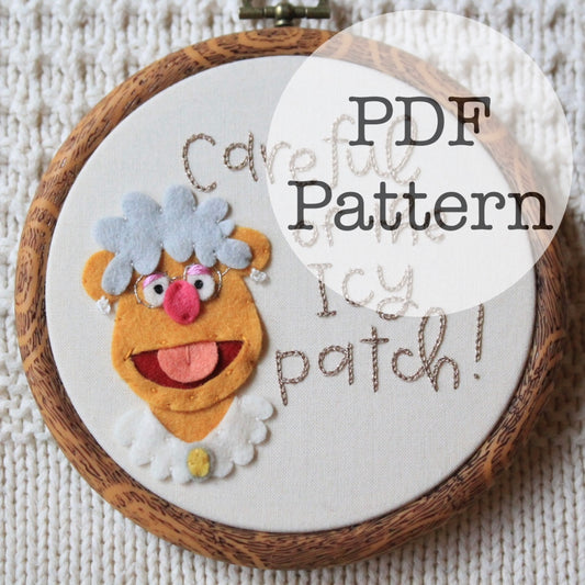 PDF Embroidery Pattern: Icy Patch, Ma Bear, Muppet Family Christmas
