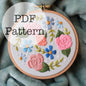 PDF Embroidery Pattern: Flower Waltz