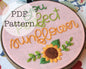 PDF Embroidery Pattern: You Perfect Sunflower, Leslie Knope