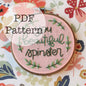 PDF Embroidery Pattern: You Beautiful Spinster, Leslie Knope