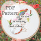 PDF Embroidery Pattern: Rainbow Connection, Kermit
