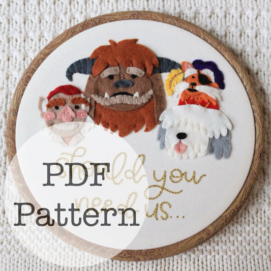 PDF Embroidery Pattern: Should You Need Us, Labyrinth