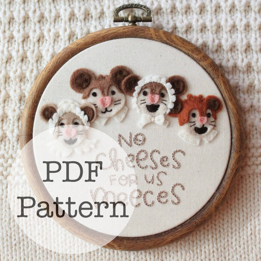 PDF Embroidery Pattern: Cheeses for Us Meeces, Muppet Christmas Carol