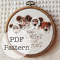 PDF Embroidery Pattern: Cheeses for Us Meeces, Muppet Christmas Carol