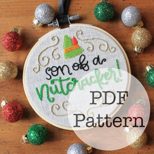 PDF Embroidery Pattern: Son of a Nutcracker, Elf