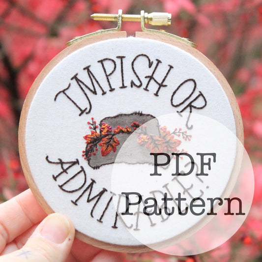 PDF Embroidery Pattern: Impish or Admirable, The Office